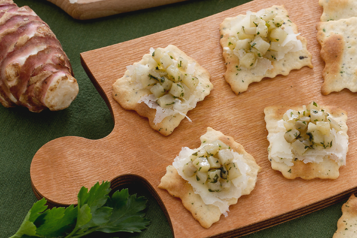 Crackers Topinambour et Romarin